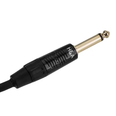 H&A Elite Pro 1/4  Male to 1/4  Male Instrument Cable with Rean Gold Connectors - 3' image 7