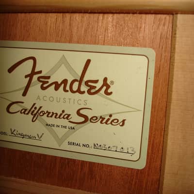 Fender USA Select Kingman V Acoustic Electric Guitar - Sunburst Includes Case image 2