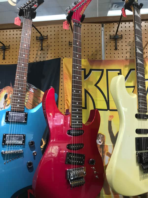 Kramer Focus 6000 Early 1980s Red Made in Japan Electric Guitar With Case image 1