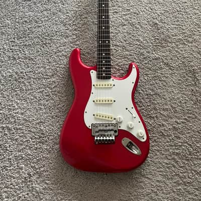 Fender Contemporary Stratocaster 1988 Vintage MIJ Japan Red Floyd Rose Guitar image 1