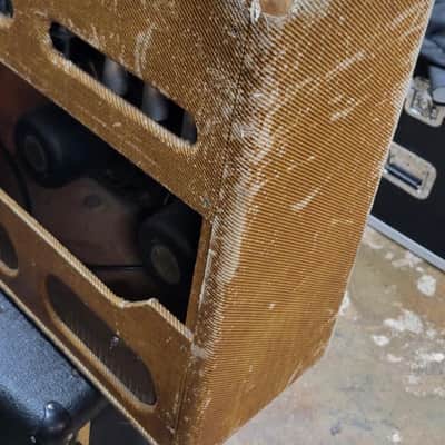 Fender 1955 Tweed 4x10 Bassman amplifier, narrow panel dual rectifier 1955 - Tweed image 2