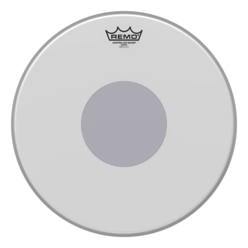 Remo Controlled Sound Coated Black Dot Drumhead - Bottom Black Dot, 15" image 1