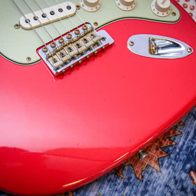 FENDER USA Custom Shop 1960 Stratocaster Reissue Jrny' Relic "Fiesta Red + Rosewood" (2024) image 9