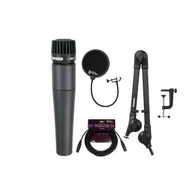 Shure SM57-LC Instrument Mic with Knox Gear Boom Arm, Pop Filter and XLR Cable image 8