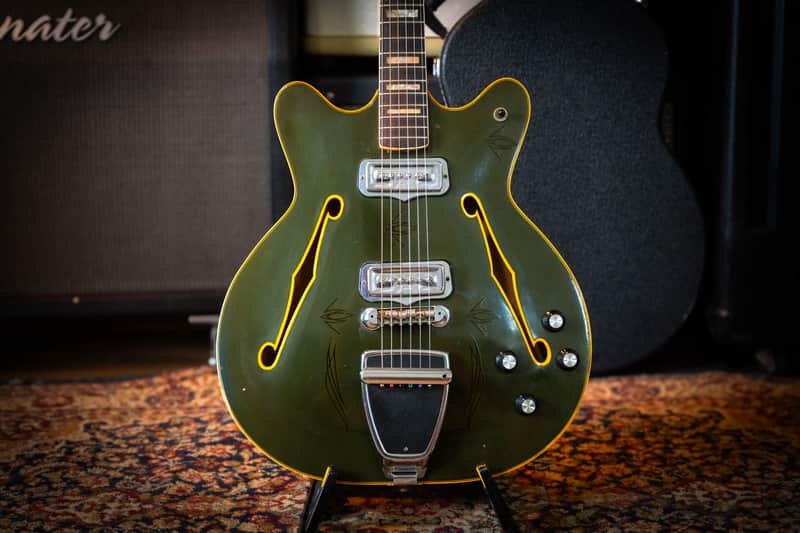 Fender Coronado II with Tremolo, Rosewood Fretboard 1967 - Extremly Rare Custom Color Charcoal Frost