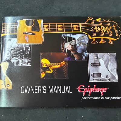Epiphone Manual & Poster 2000s Flying V Les Paul Firebird Bass Explorer Riviera image 6
