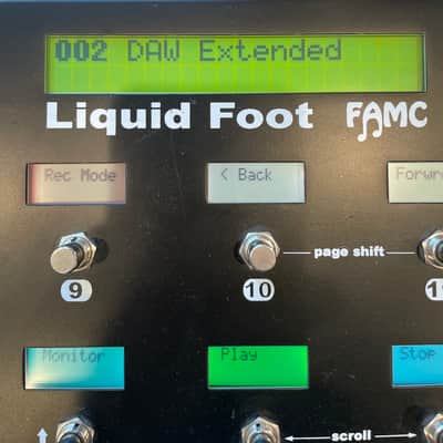 FAMC Liquid Foot LF+ 12 Guitar Pedal MIDI controller Excellent with LCD screens image 5