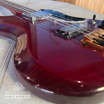 Vintage 1970s Greco EB420 Bass Guitar – Cherry Red (Made in Japan) image 21
