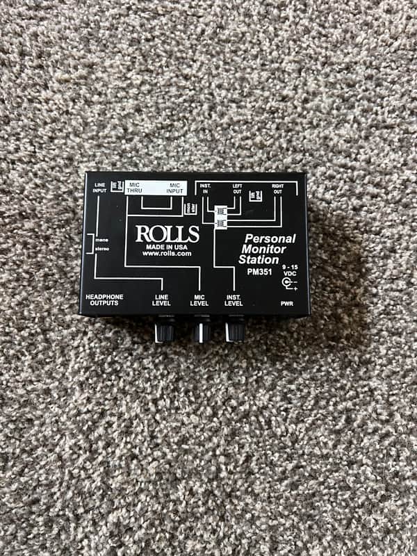 Rolls PM351 Personal Monitor Station 2010s - Black image 1