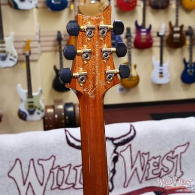 Paul Reed Smith PRS Private Stock # 11320 Custom 24 Piezo Stoptail Burl Maple Top Madagascar Rosewood Fingerboard Bahamian Blue 7.95 lbs image 11