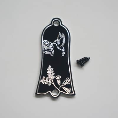 Engraved Aluminum Hummingbird Guitar Truss Rod Cover Plate image 7