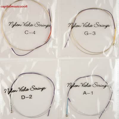 5 Sets Nylon Viola Strings Perlon Core For Violas (15''-16.5'') Size image 2