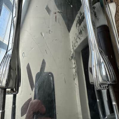 Ludwig Marching snare drum 1970's - Chrome image 3