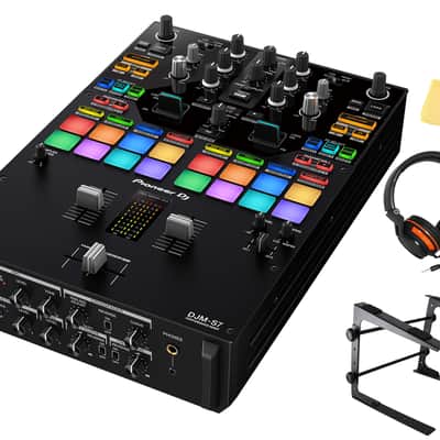 Pioneer DJ DJM-S7 Scratch-Style Performance DJ Mixer w/ Stand image 1