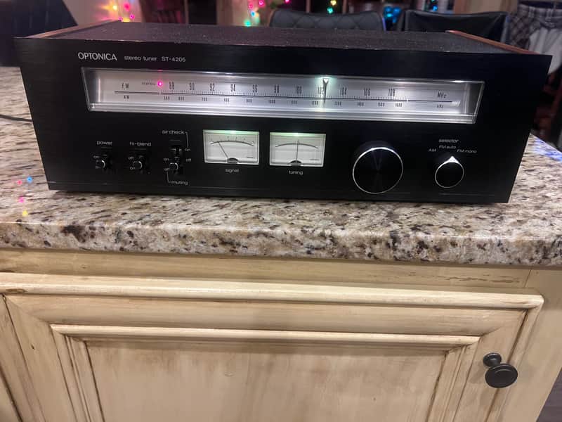Optonica ST 4205 Vintage  Tuner 1978-1980 - Black (Excellent) image 1