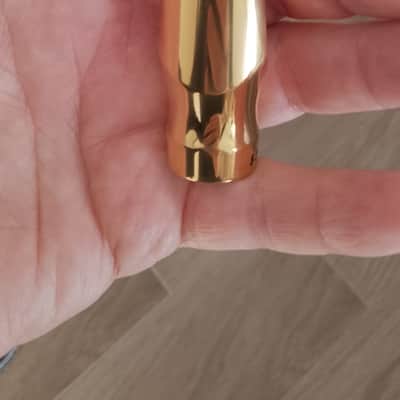 Vandoren V16 T9 small tenor saxophone mouthpiece Gold 24K , mint condition. image 3