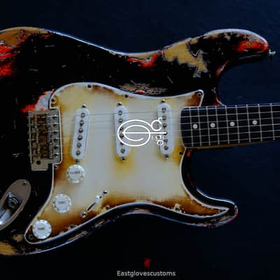 Fender Stratocaster Black Heavy Aged Relic image 8