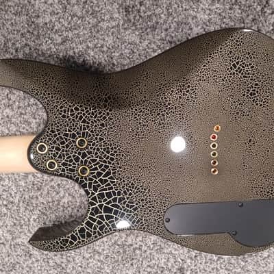 Ibanez PGMM31 Mikro 2022 - Gold and Black Crackle PGM RG JEM image 4