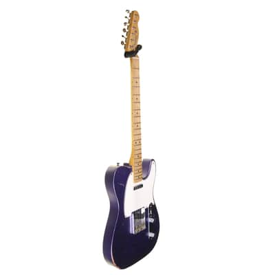 Fender Ltd Ed Vintera Road Worn 50s Telecaster Electric Guitar, Faded Metallic Purple image 4