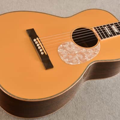 Hozen O 12 Fret Parlor Gold Top Adirondack Indian Rosewood Slotted Headstock #2210-1705 image 2