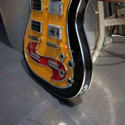 El Daga Lightshow Doubleneck 2000 Custom, Robelli. Art Collection Guitar. Only one. Unique. Rare. image 13
