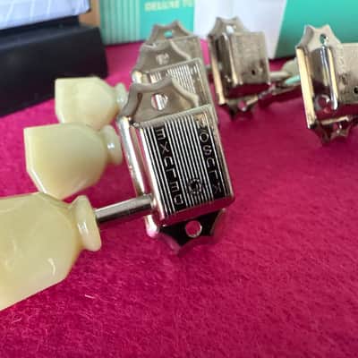 Kluson Tuners 3 + 3 vintage double tuning machines 2020 Metal image 6