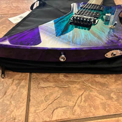 Jackson Pro Series KE3 Kelly 2003 - 2009 - Eerie Dess Swirl w/ Floyd Rose image 15