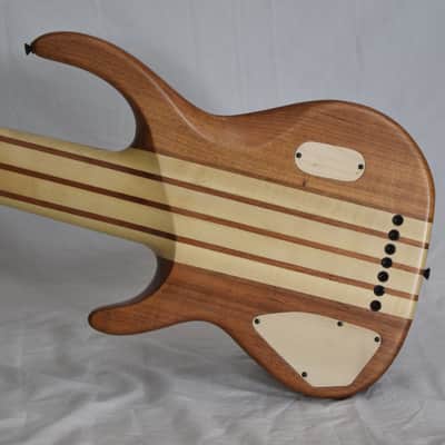 Antonio Tsai 7 String Bass/Guitar 2016 Mexico Bocote Abalone image 3