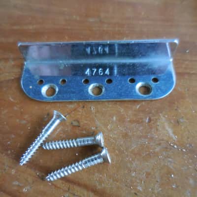 Fender 1950's Lap Steel Tailpiece and Bridge plate with Serial Number image 3