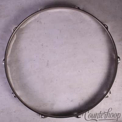 Ludwig 15"Triple-Flange 10-Lug Snare Drum Rim/Hoop Engraved Nickel Brass NOB 50s image 2