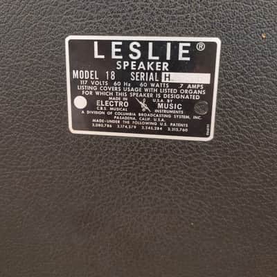 Vintage Leslie 18 Rotary Speaker Cabinet image 7