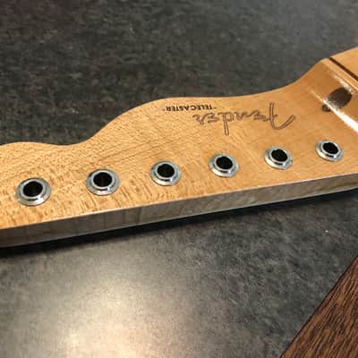 Musikraft Quarter sawn 1-piece maple T-style neck never installed - Light lacquer image 10