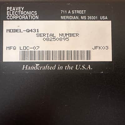 Peavey Q431 31-Band Graphic Equalizer 1990s - Black image 6