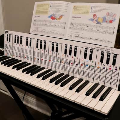 Piano and Keyboard Note Chart, Use Behind the Keys, Ideal Visual Tool for Beginners Learning Piano image 2