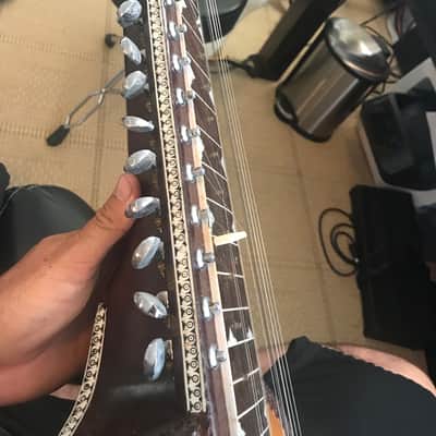 Mohan Veena Deluxe - fully carved version with top gourd image 3
