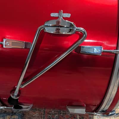 Sonor Made in Germany Mid 70's Champion Red 4 Pc Drum Set 22, 16, 8, 9, Clean! image 7