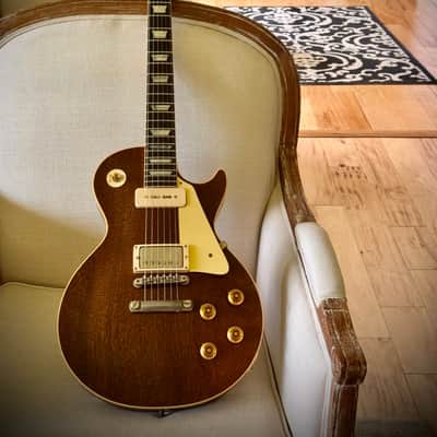 2026 Gibson M2M 57 LP P90/HMB Murphy Aged Chambered Natural Masterpiece- 7lbs image 7