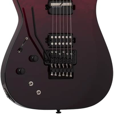 Schecter 2184 Reaper-6 Elite FR S Series Blood Burst 6 String Left-Handed Electric Guitar image 9
