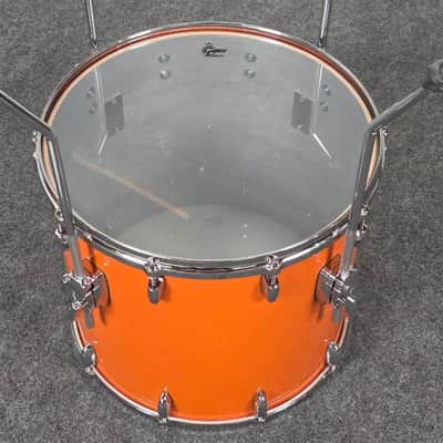 Used Gretsch USA Custom 4pc Drum Set Orange Gloss - Very Good image 13