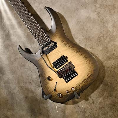 Schecter Left Handed Banshee Mach 6 FR S 2021 Ember Burst Lefty Guitar image 2