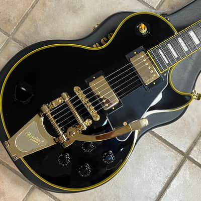 Epiphone Joe Bonamassa '59 Les Paul Custom Electric Guitar Antique Ebony image 3