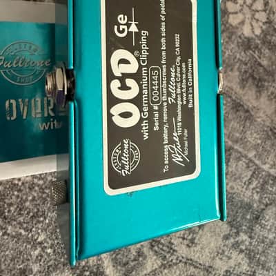 Fulltone Custom Shop OCD-GE Germanium Overdrive 2019 - Tahitian Teal image 5