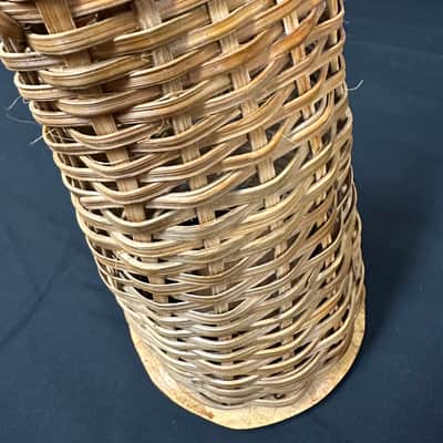 Authentic Caxixi, 10.75" x 5", EXTRA LARGE, Rattan Woven, Dried Gourd Bottom - MINT image 5