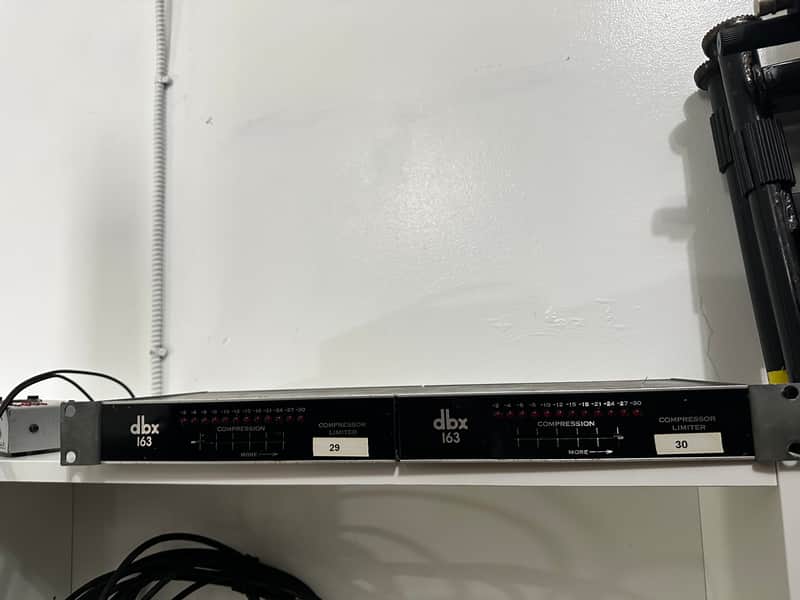 dbx 163 Compressor / Limiter Pair 1980s - Black image 1