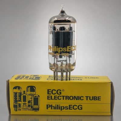 NOS GAIN TESTED PHILLIPS ECG 5963/12AU7/LONG PLATES/MAXI TESTED image 1