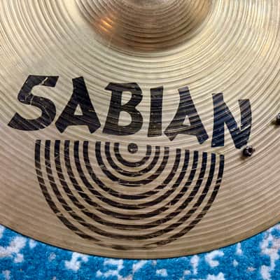 VINTAGE 14” Sabian AA SIZZLE Hats 975g 1338g image 6