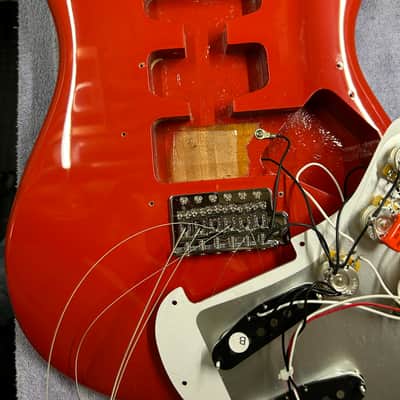 Fender  Stratocaster Partscaster 1955 Frampton Strat Recreation- Fiesta Red image 17