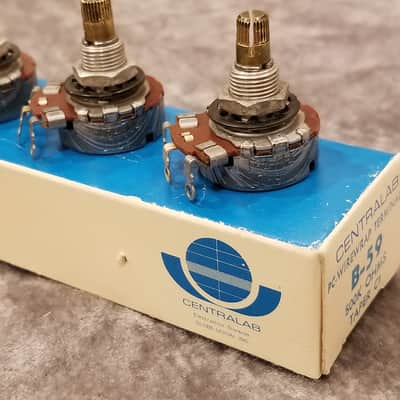 1957 Centralab 500k Audio Taper Vintage Potentiometers - Qty 3 - Les Paul #3 image 19