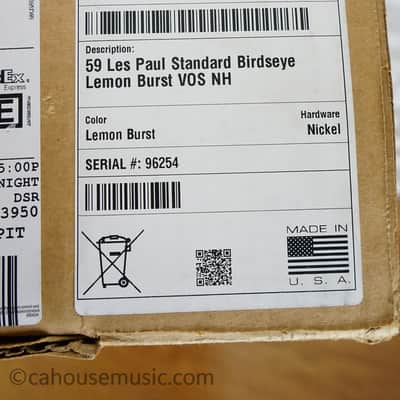 Gibson Custom Shop M2M Birdseye ’59 Les Paul Standard Reissue - Lemon Burst image 23