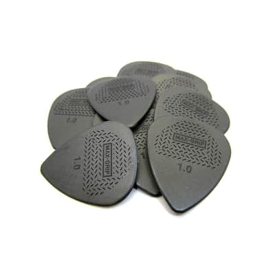 Dunlop 449P10 Nylon Max-Grip Standard 1.0mm Guitar Picks (12-Pack)